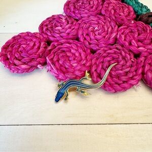 Vintage Signed Wm Spear Lizard Pin Brooch 1986